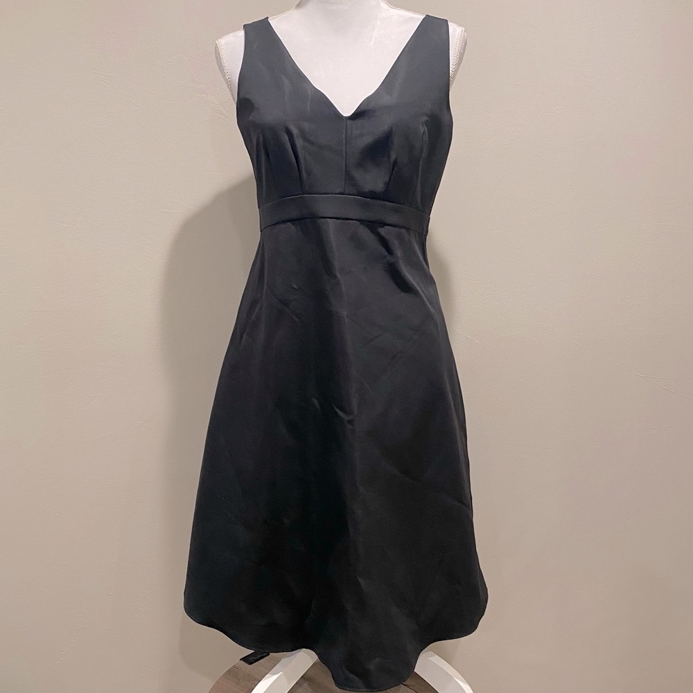 Gap Maternity Black Double V-Neck Dress Pockets Size 2